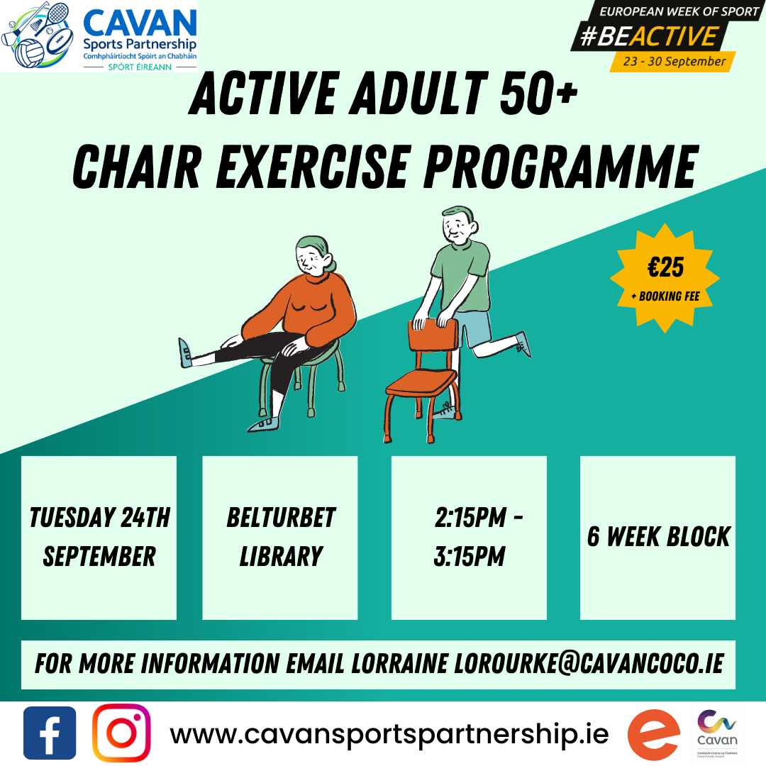 Active Adult 50+ Chair Exercises – Belturbet